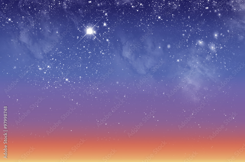 Obraz premium Beautiful sky at dawn