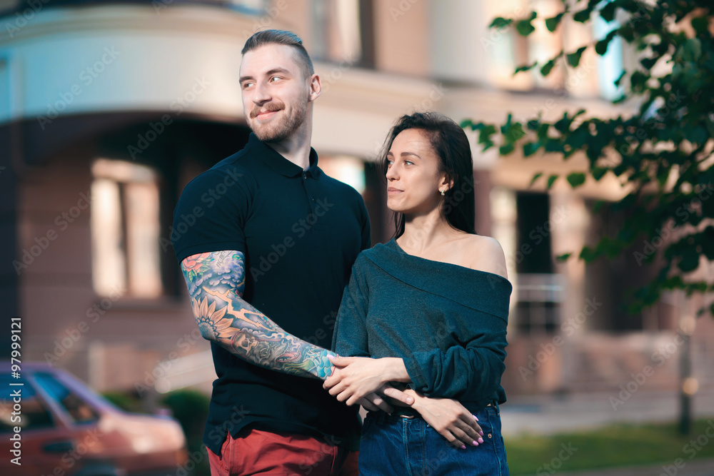 Fototapeta premium Happy loving couple