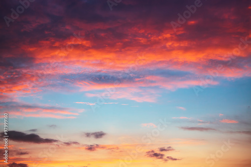 Sunset dramatic sky clouds