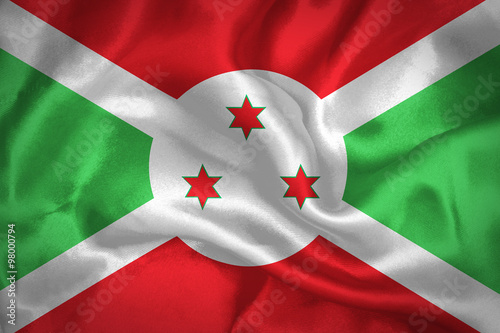 Burundi waving flag photo