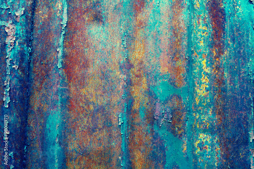 Abstract colorful rust surface background