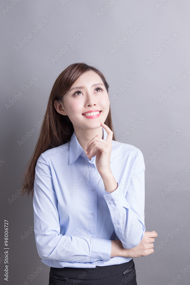 Thinking business woman Thinking business woman