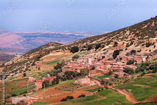 Mountain berber village In Atlas mountains, Morocco