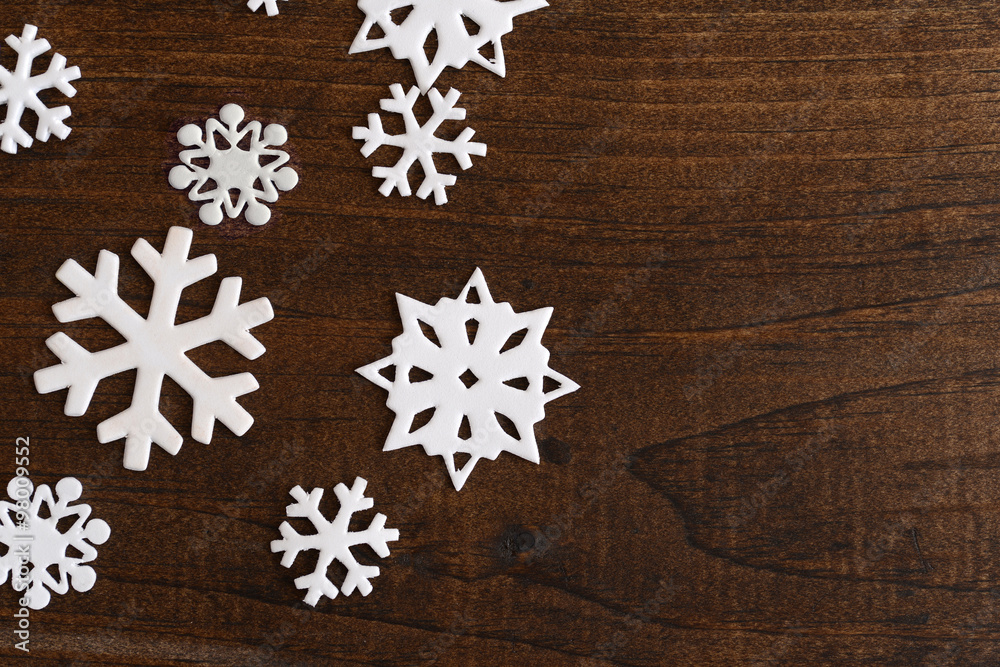 closeup white snowflakes closeup white snowflakes
