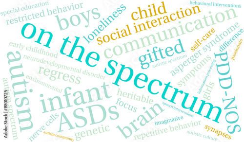 On The Spectrum Word Cloud