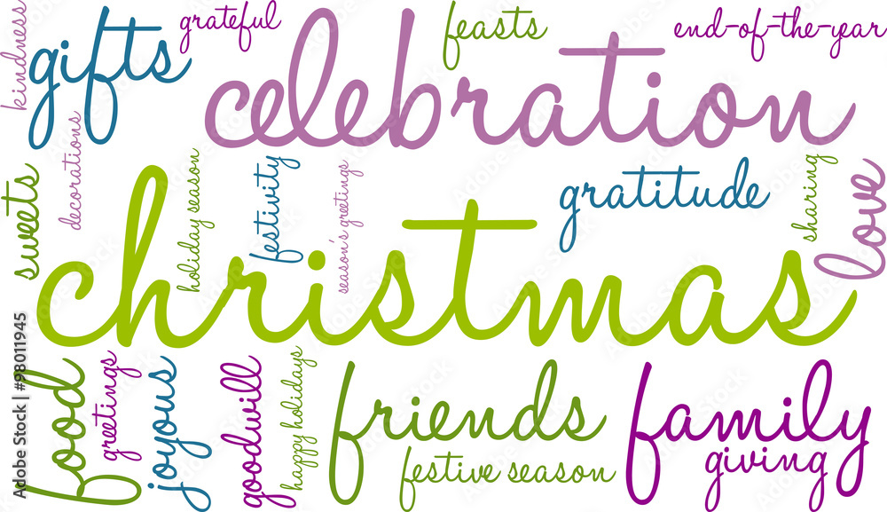 Christmas Word Cloud Christmas Word Cloud
