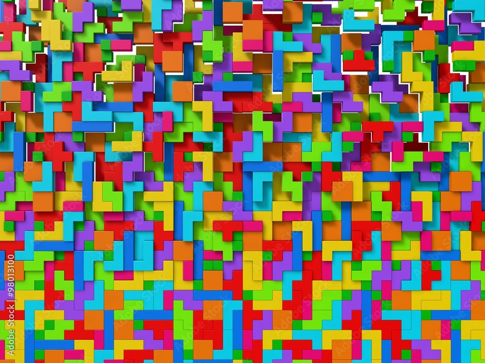 random elevated 3d blocks. random elevated 3d blocks.