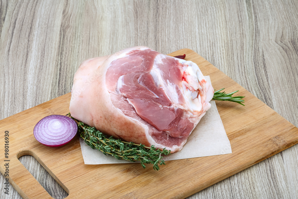 Raw pork knuckle Raw pork knuckle