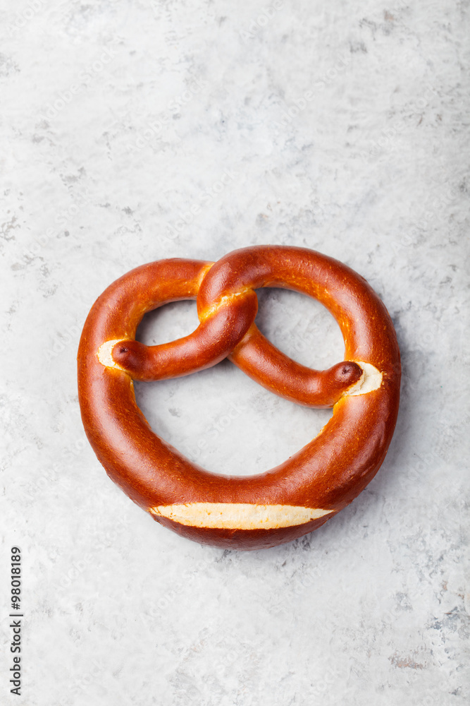 Freshly baked soft pretzel from Germany Freshly baked soft pretzel from Germany