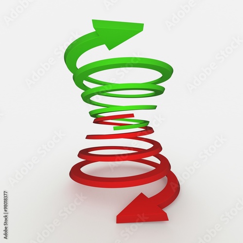 Arrows in different directions