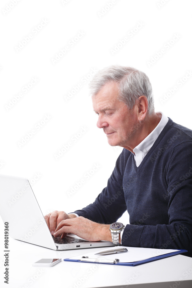 Senior businessman portrait Senior businessman portrait