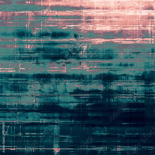 Weathered and distressed grunge background with different color patterns: blue; purple (violet); pink; gray