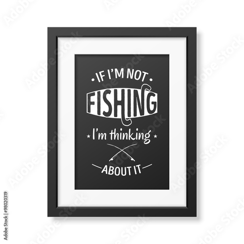 Quote typographical Background in the black frame 