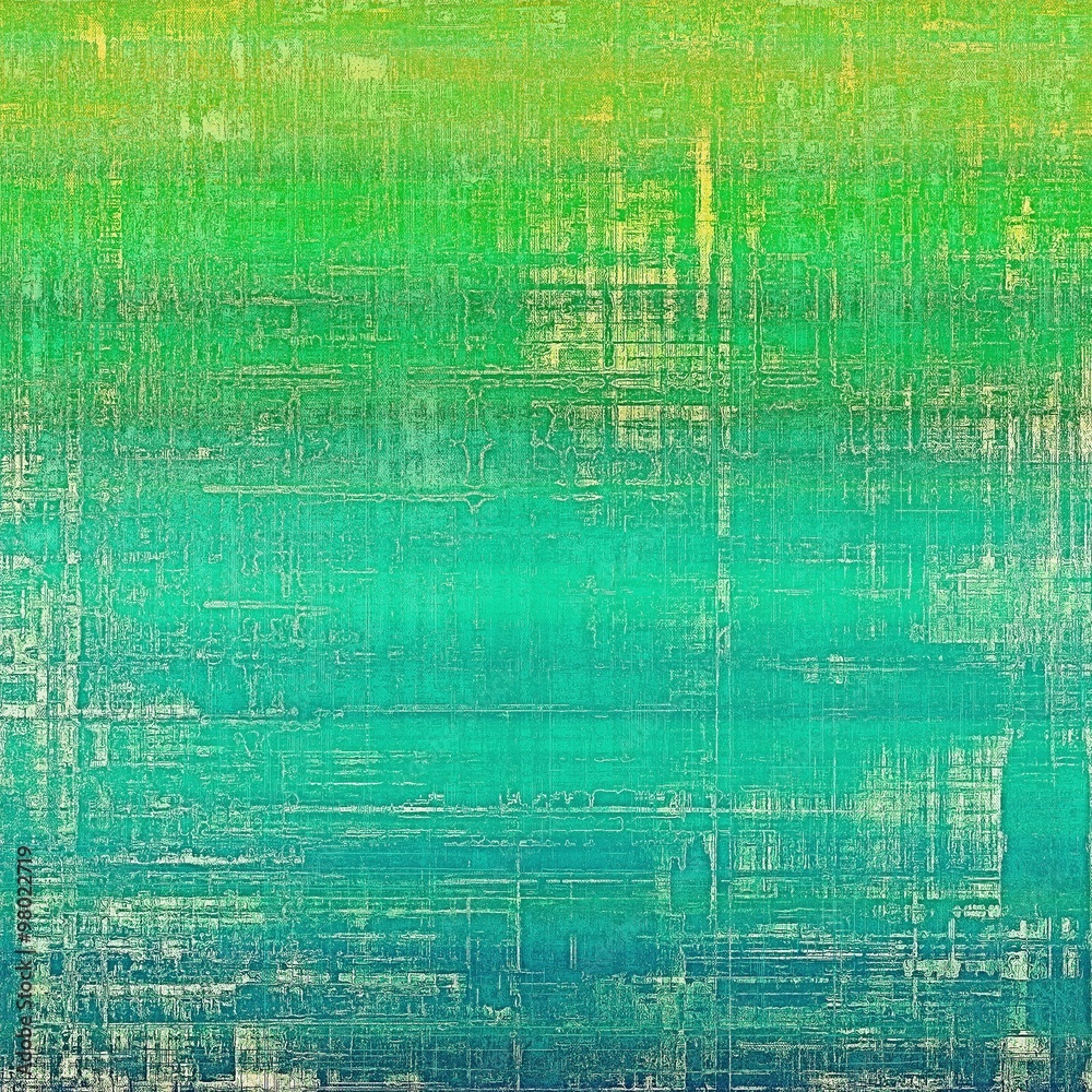 Aged grunge texture. With different color patterns: yellow (beige); blue; green; cyan