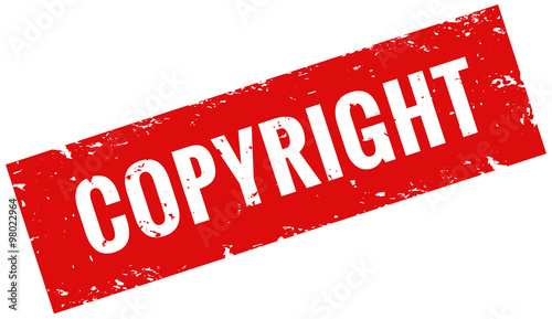 Copyright Stempel rot