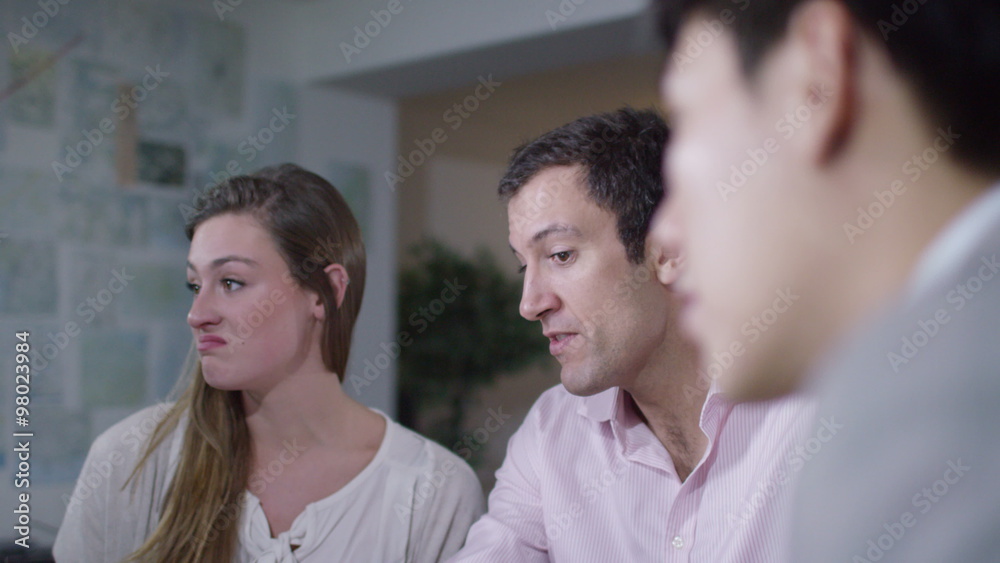 Business group in conflict at office meeting. Shot on RED Epic. Business group in conflict at office meeting. Shot on RED Epic.