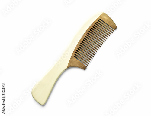 women's two-tone wooden comb