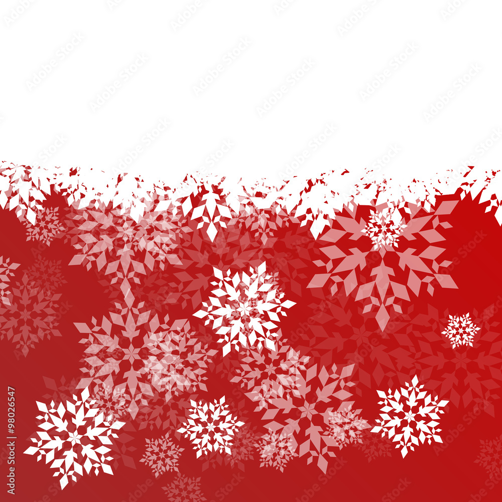 Winter background white snowflakes falling Christmas and New Yea