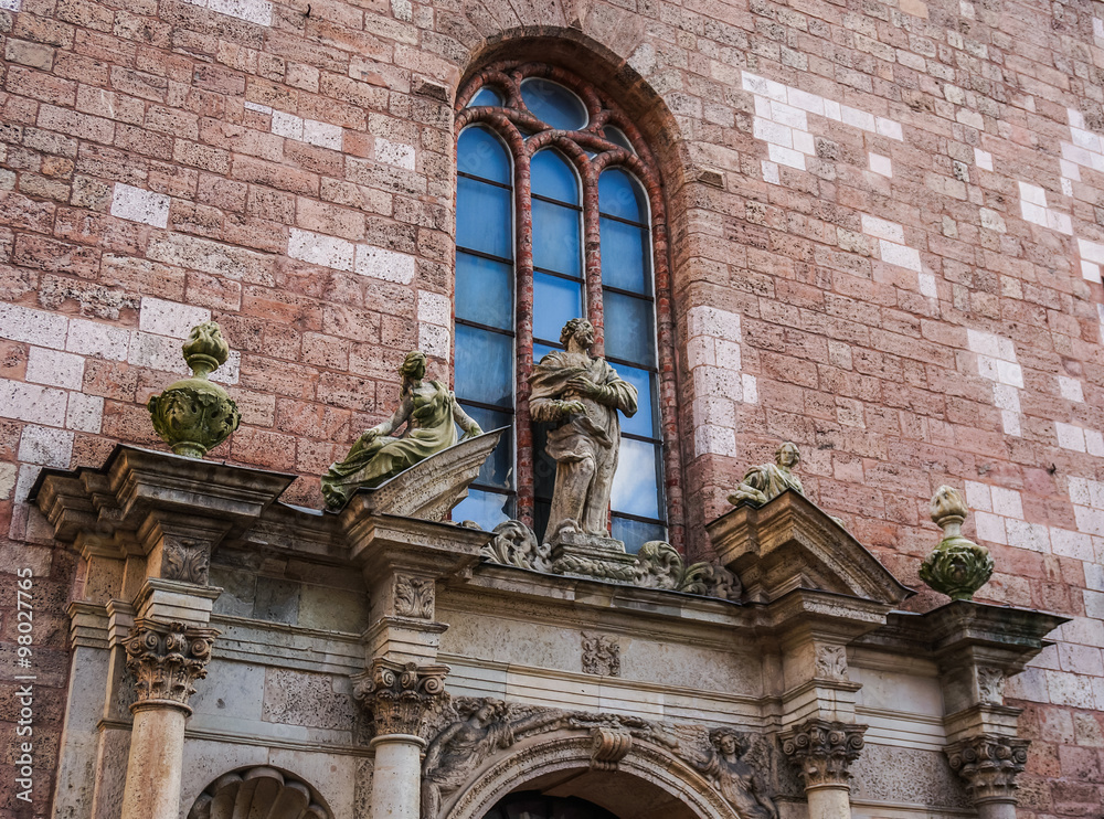 Obraz premium Latvia Riga the details of St.Peter's 