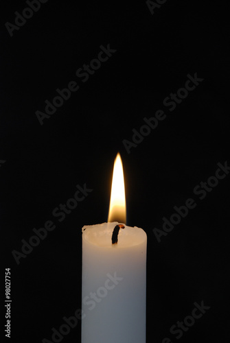 The candle light