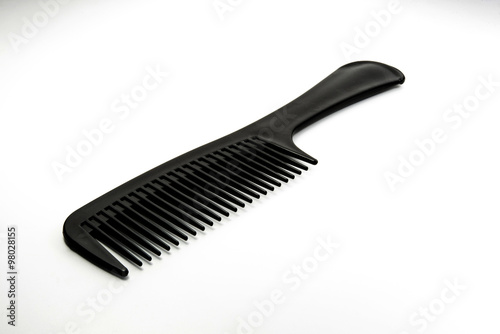 black hairdresser tool on white background