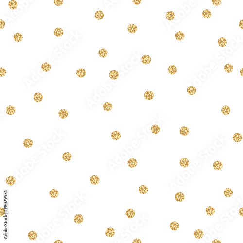 Tapety Kropki  gold-shimmer-glitter-polka-dot-seamless-pattern-vector-foil-abstract-circles-texture-sparkle-balls-background