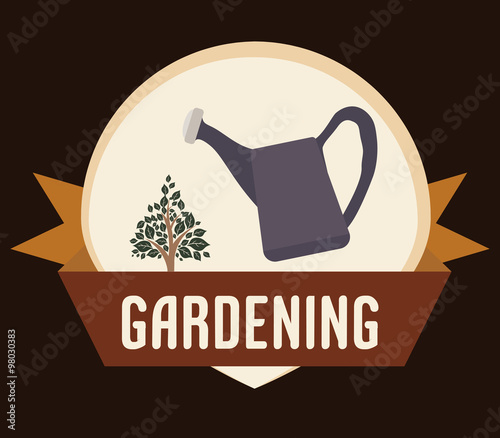 Gardening icons design 