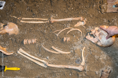 Human remains in sand 3