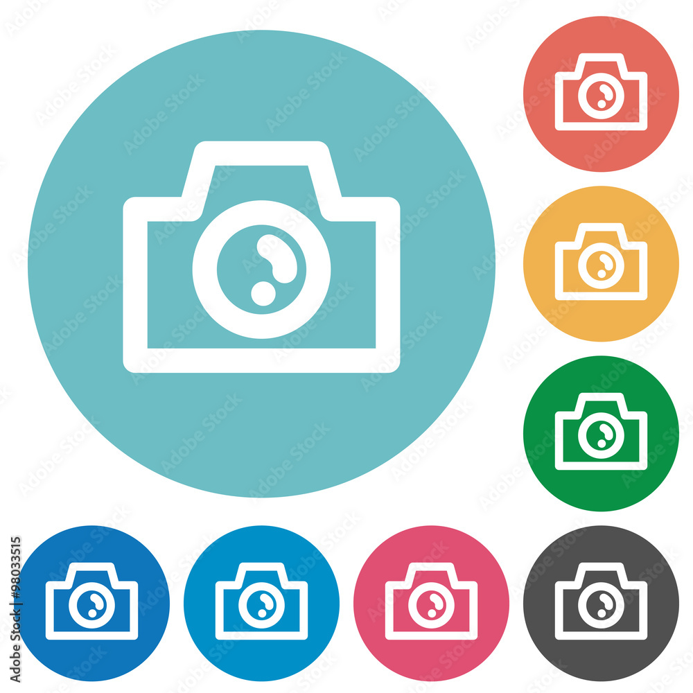 Flat camera icons Flat camera icons