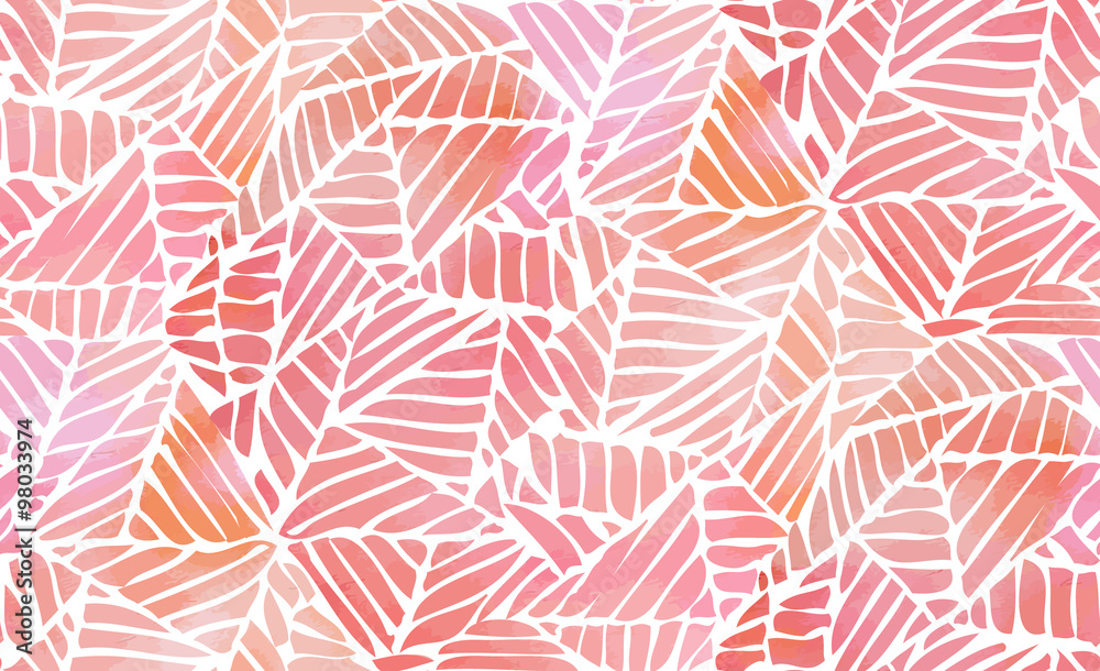 Watercolor abstract seamless pattern. Vector illustration