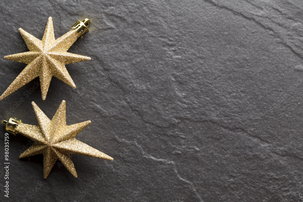 Christmas decoration on the black background. Christmas decoration on the black background.