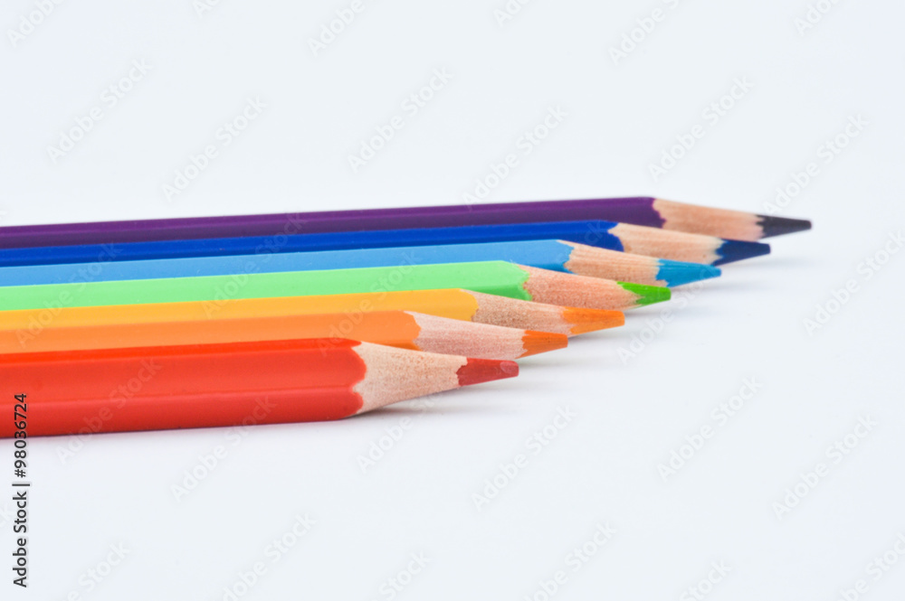 Pencils as a rainbow Pencils as a rainbow