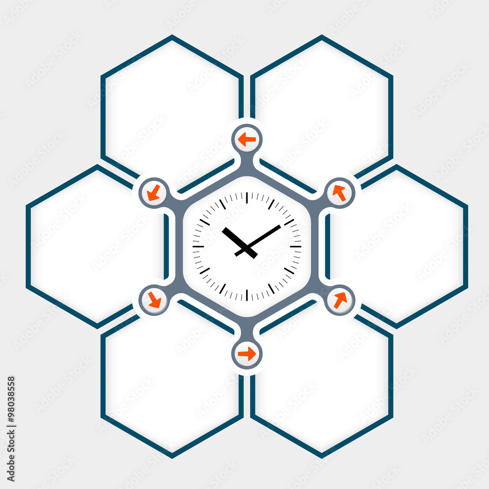 Abstract hexagons for your text and watches Abstract hexagons for your text and watches