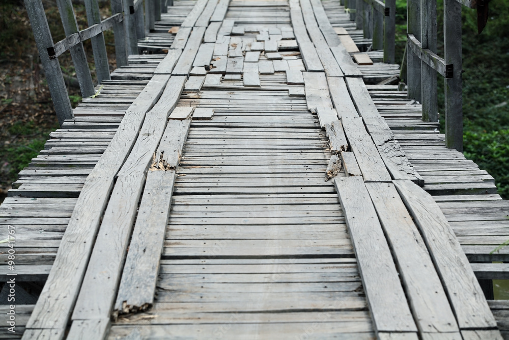 old wooden bridge