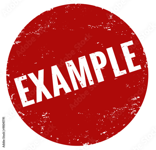Example Stempel rot