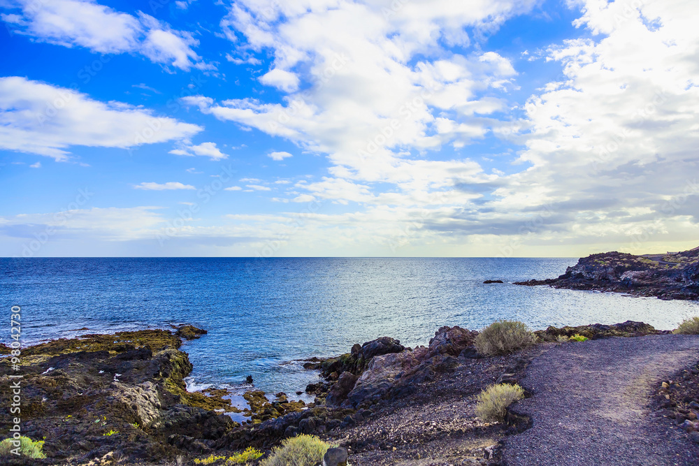 Landscape with Footpath on Tenerife Island