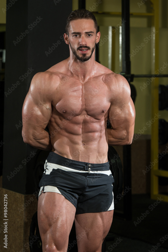 Portrait Of A Physically Fit Muscular Young Man Portrait Of A Physically Fit Muscular Young Man