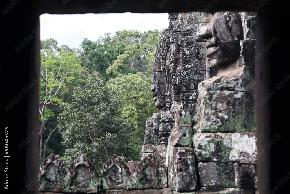 Giant face at Bayon Temple, Angkor Wat