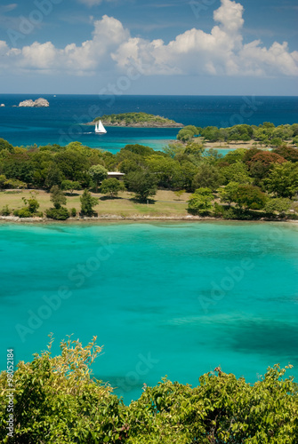 Caneel Bay towards Cottage Point on Saint John, United States Virgin Island. photo