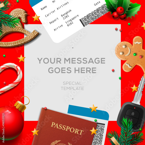 Merry Christmas wish list, letter for Santa Claus