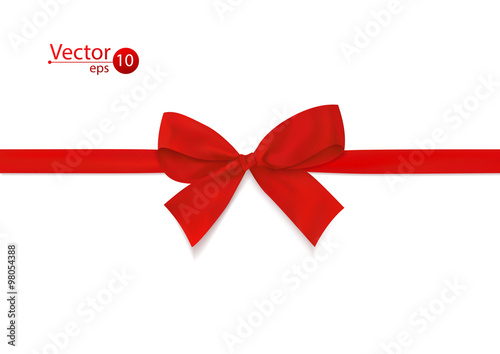 Ribbon with red bow.
