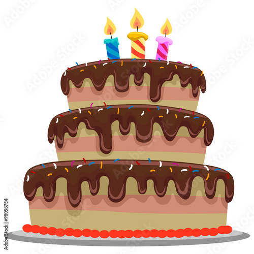 Sweet Chocolate Birthday Cake