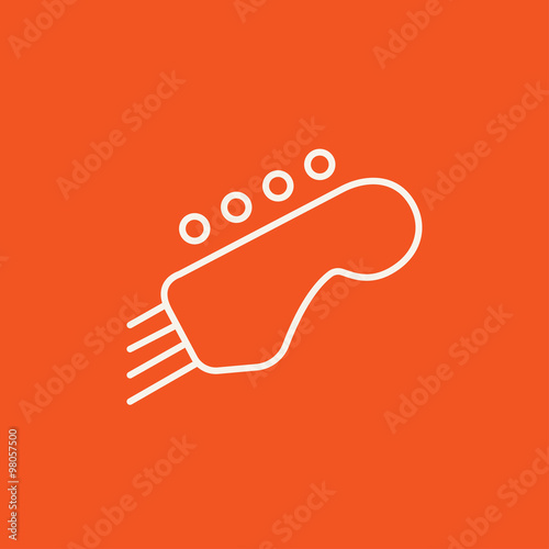Head of the guitar line icon.