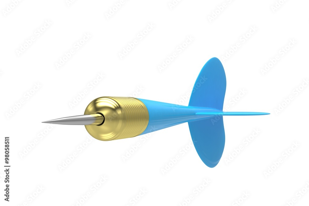 blue dart isolated on white blue dart isolated on white