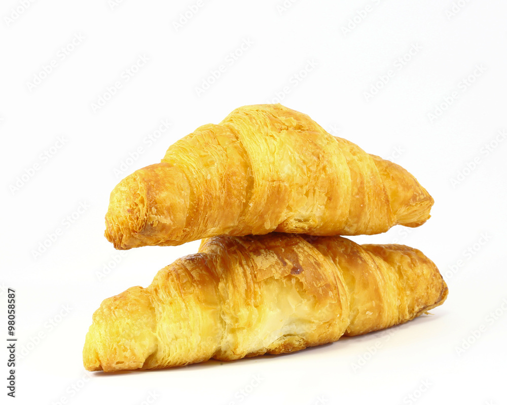 Two croissant stack