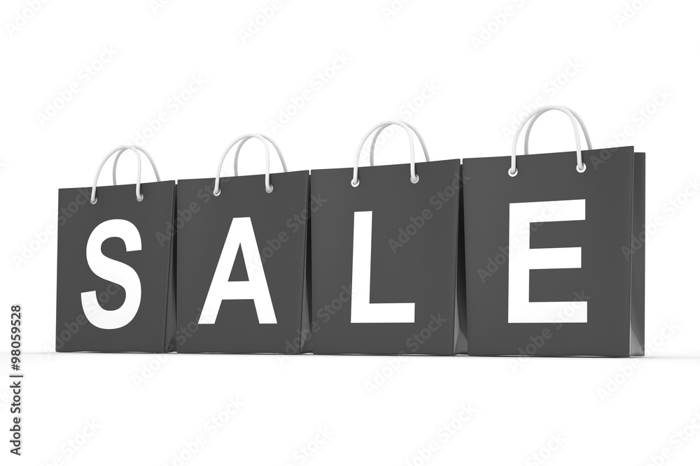 sale written on shopping bag