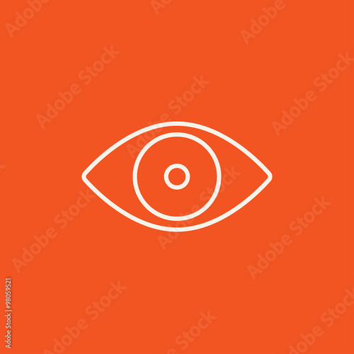 Eye line icon.