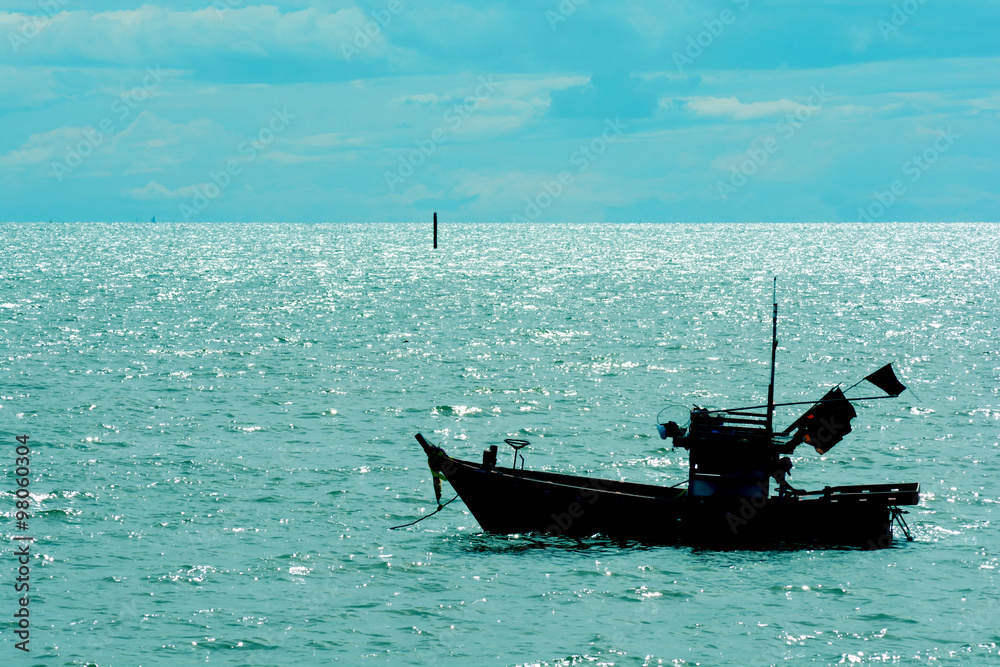 Boat sail on the sea Boat sail on the sea