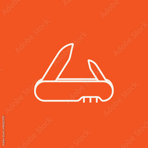 Jackknife line icon.