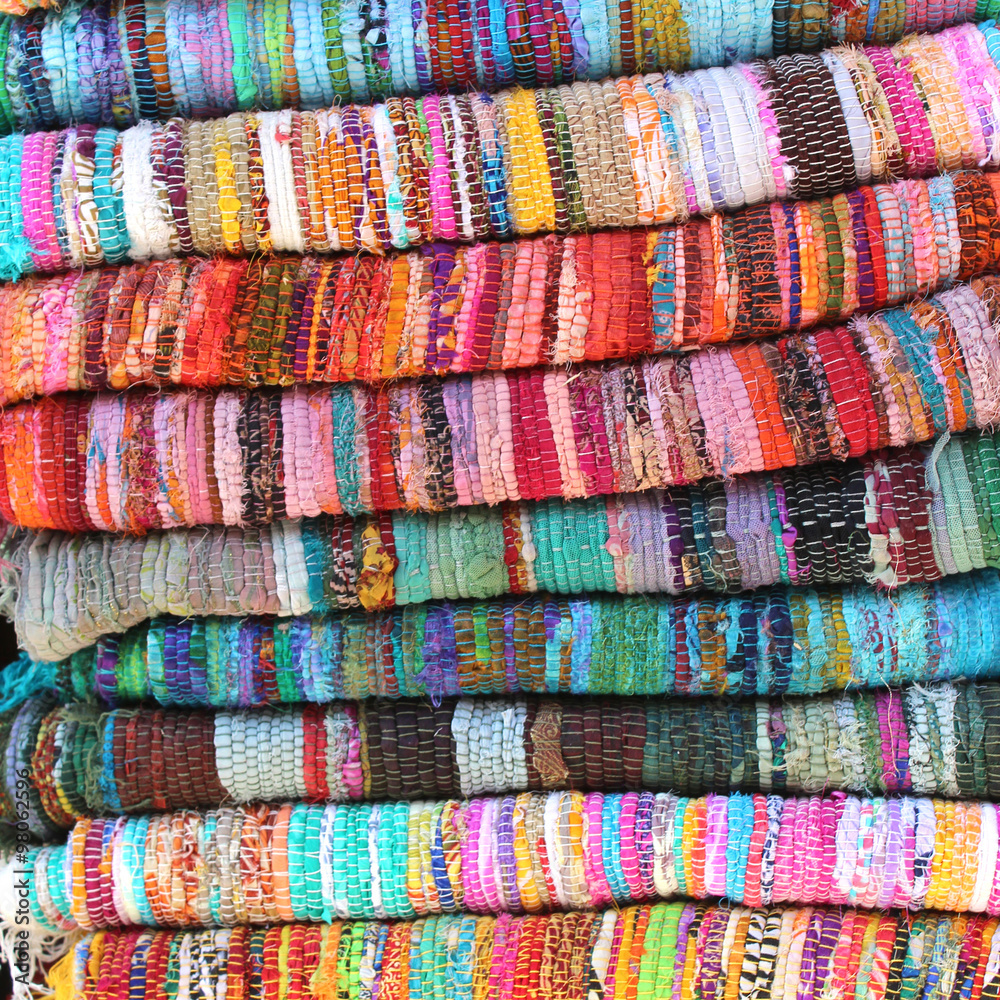 Tapis indien - fibres recyclés Tapis indien - fibres recyclés